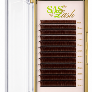 Dark Brown Russian Volume Lashes D Curl 0.05