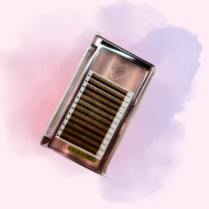 Brown Lash Extensions - Mixed Trays
